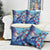 Hawaii Aloha Whales Pillow Cover Hibiscus and Whales with Polynesian Pattern - Polynesian Pride
