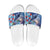 Hawaii Aloha Whales Slide Sandals Hibiscus and Whales with Polynesian Pattern - Polynesian Pride