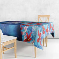 Hawaii Aloha Whales Tablecloth Hibiscus and Whales with Polynesian Pattern LT03 - Polynesian Pride