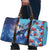 Hawaii Aloha Whales Travel Bag Hibiscus and Whales with Polynesian Pattern - Polynesian Pride