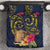 Tokelau Tokehega Day Bedding Set Coat of Arms with Polynesian Tattoo and Hibiscus