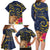 Tokelau Tokehega Day Family Matching Long Sleeve Bodycon Dress and Hawaiian Shirt Coat of Arms with Polynesian Tattoo and Hibiscus