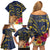 Tokelau Tokehega Day Family Matching Off Shoulder Short Dress and Hawaiian Shirt Coat of Arms with Polynesian Tattoo and Hibiscus