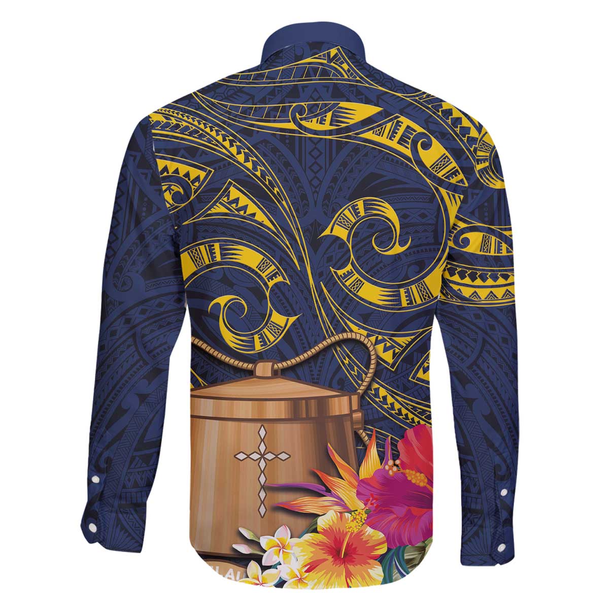 Tokelau Tokehega Day Family Matching Puletasi and Hawaiian Shirt Coat of Arms with Polynesian Tattoo and Hibiscus