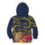 Tokelau Tokehega Day Kid Hoodie Coat of Arms with Polynesian Tattoo and Hibiscus