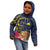 Tokelau Tokehega Day Kid Hoodie Coat of Arms with Polynesian Tattoo and Hibiscus