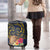 Tokelau Tokehega Day Luggage Cover Coat of Arms with Polynesian Tattoo and Hibiscus