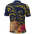 Tokelau Tokehega Day Polo Shirt Coat of Arms with Polynesian Tattoo and Hibiscus