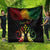 Personalised Kosrae Liberation Day Quilt Polynesian Tattoo and Plumeria Reggae Color