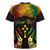 Personalised Kosrae Liberation Day Rugby Jersey Polynesian Tattoo and Plumeria Reggae Color