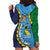 Malampa Fiji Day Hoodie Dress National Symbols with Tapa Tribal and Polynesian Tattoo