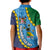 Malampa Fiji Day Kid Polo Shirt National Symbols with Tapa Tribal and Polynesian Tattoo