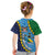 Malampa Fiji Day Kid T Shirt National Symbols with Tapa Tribal and Polynesian Tattoo