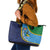 Malampa Fiji Day Leather Tote Bag National Symbols with Tapa Tribal and Polynesian Tattoo