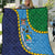 Malampa Fiji Day Quilt National Symbols with Tapa Tribal and Polynesian Tattoo