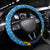 Malampa Fiji Day Steering Wheel Cover National Symbols with Tapa Tribal and Polynesian Tattoo