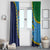 Malampa Fiji Day Window Curtain National Symbols with Tapa Tribal and Polynesian Tattoo