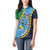 Malampa Fiji Day Women Polo Shirt National Symbols with Tapa Tribal and Polynesian Tattoo