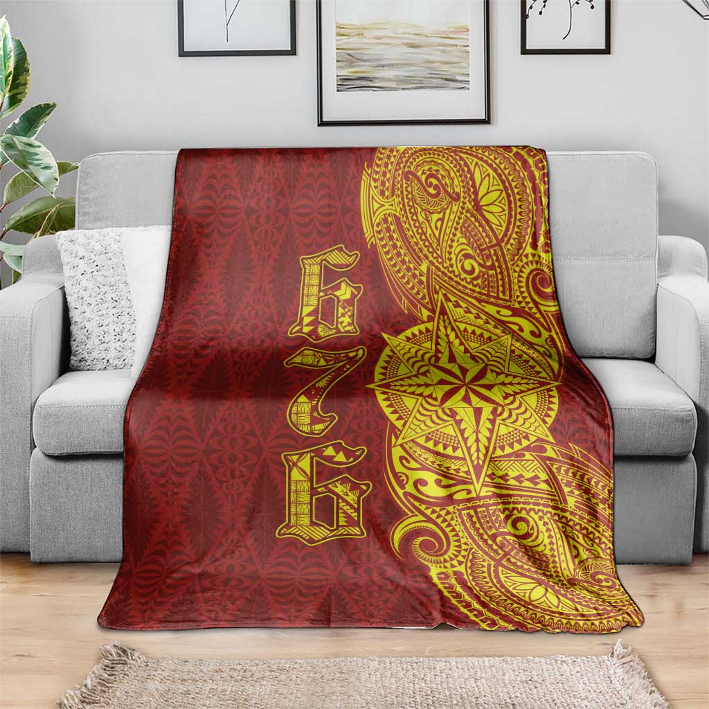 Tonga 676 Ngatu Tribal Tattoo Blanket LT03 - Polynesian Pride
