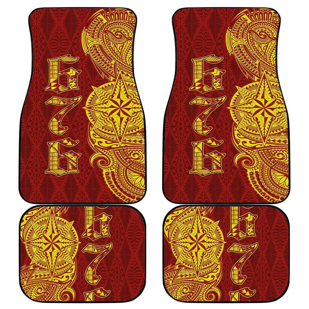 Tonga 676 Ngatu Tribal Tattoo Car Mats LT03 - Polynesian Pride