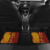 Tonga 676 Ngatu Tribal Tattoo Car Mats LT03 Set 2pcs - Back Red - Polynesian Pride