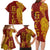 Tonga 676 Ngatu Tribal Tattoo Family Matching Long Sleeve Bodycon Dress and Hawaiian Shirt