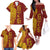 Tonga 676 Ngatu Tribal Tattoo Family Matching Off The Shoulder Long Sleeve Dress and Hawaiian Shirt