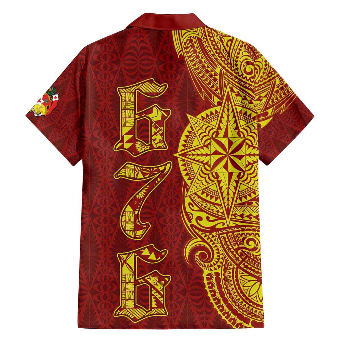Tonga 676 Ngatu Tribal Tattoo Family Matching Puletasi and Hawaiian Shirt LT03 - Polynesian Pride
