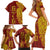 Tonga 676 Ngatu Tribal Tattoo Family Matching Short Sleeve Bodycon Dress and Hawaiian Shirt