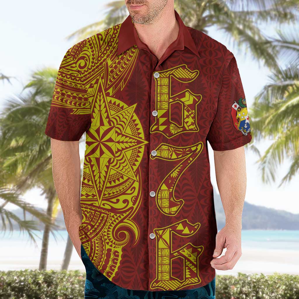 Tonga 676 Ngatu Tribal Tattoo Hawaiian Shirt LT03 - Polynesian Pride