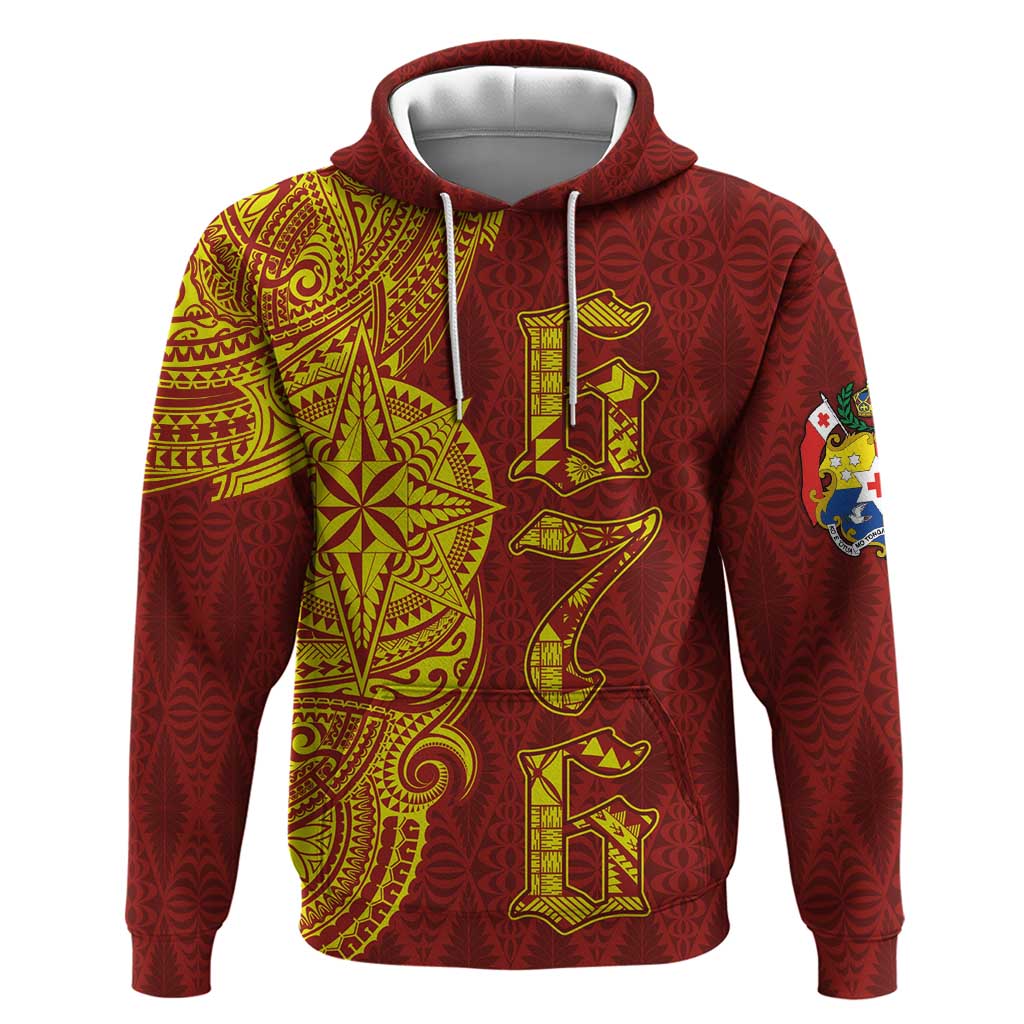 Tonga 676 Ngatu Tribal Tattoo Hoodie