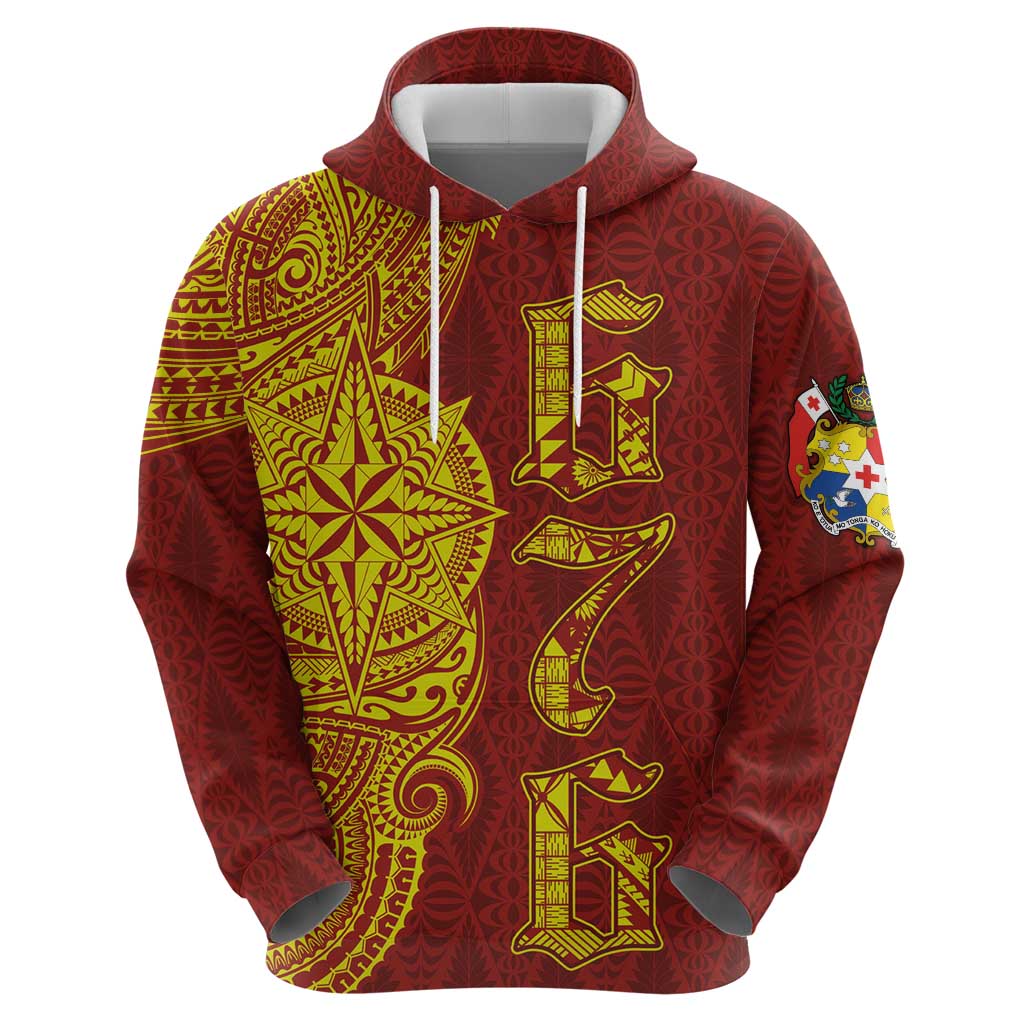 Tonga 676 Ngatu Tribal Tattoo Hoodie