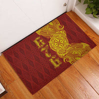 Tonga 676 Ngatu Tribal Tattoo Rubber Doormat LT03 - Polynesian Pride