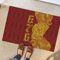 Tonga 676 Ngatu Tribal Tattoo Rubber Doormat LT03 - Polynesian Pride