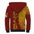 Tonga 676 Ngatu Tribal Tattoo Sherpa Hoodie