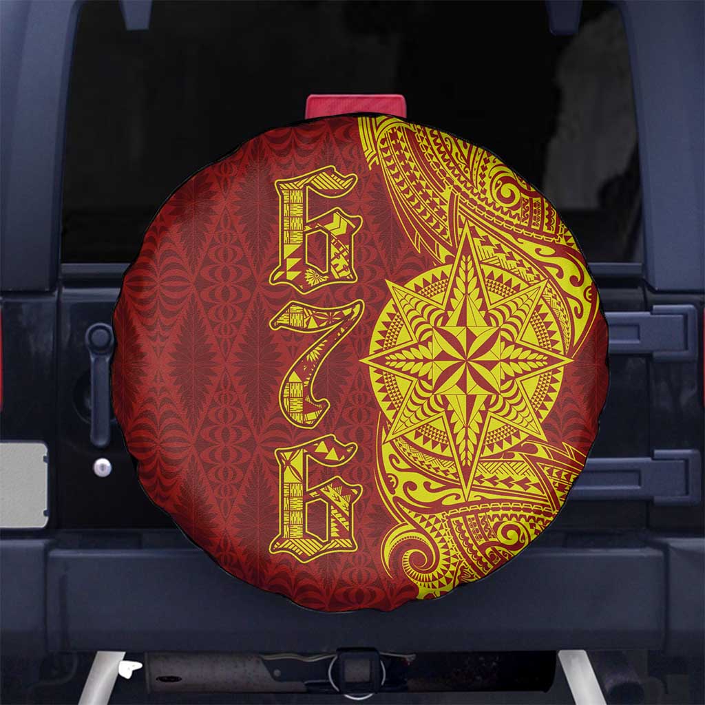 Tonga 676 Ngatu Tribal Tattoo Spare Tire Cover LT03 - Polynesian Pride
