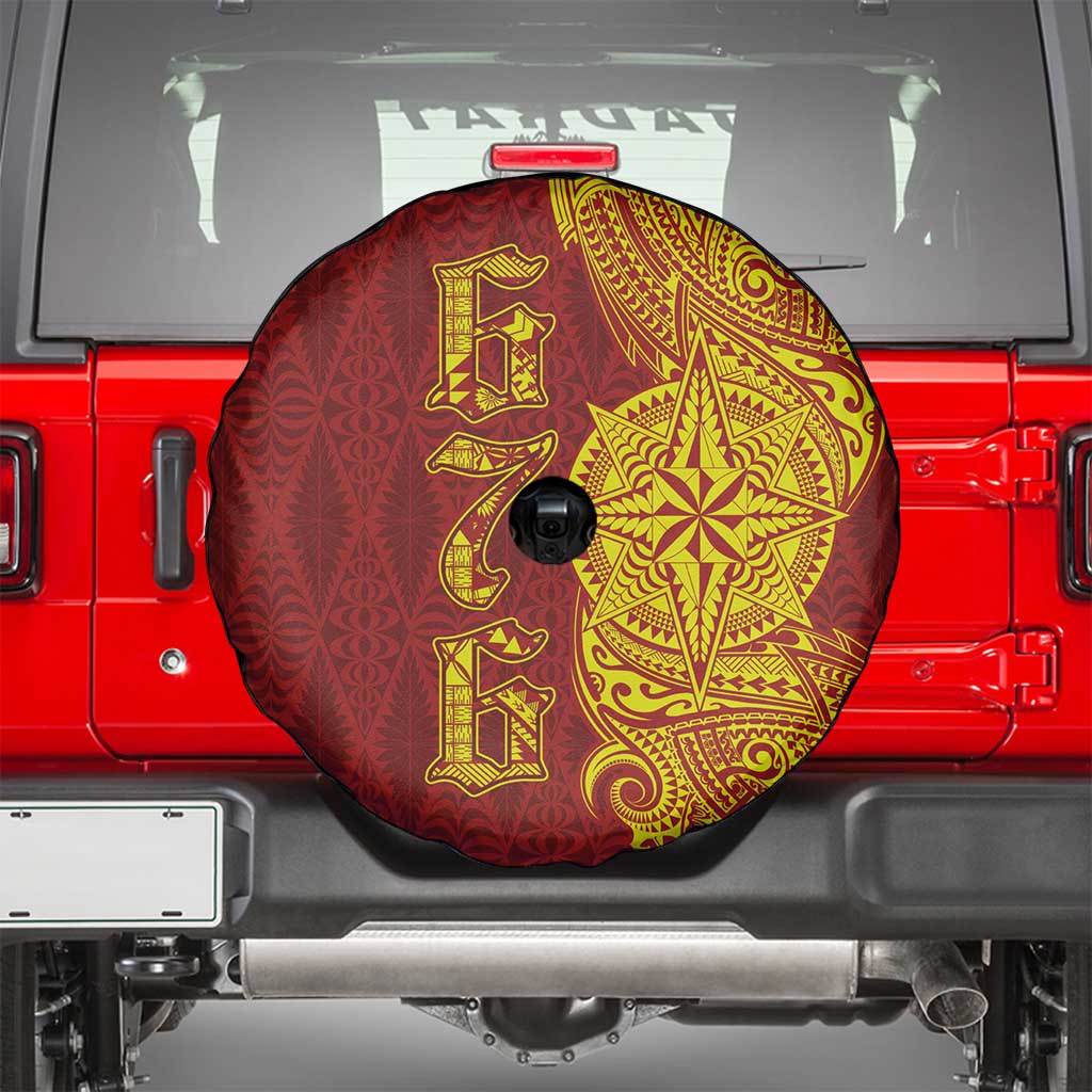 Tonga 676 Ngatu Tribal Tattoo Spare Tire Cover LT03 - Polynesian Pride