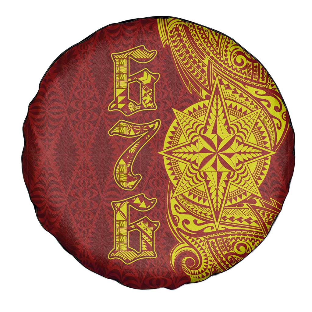 Tonga 676 Ngatu Tribal Tattoo Spare Tire Cover LT03 - Polynesian Pride