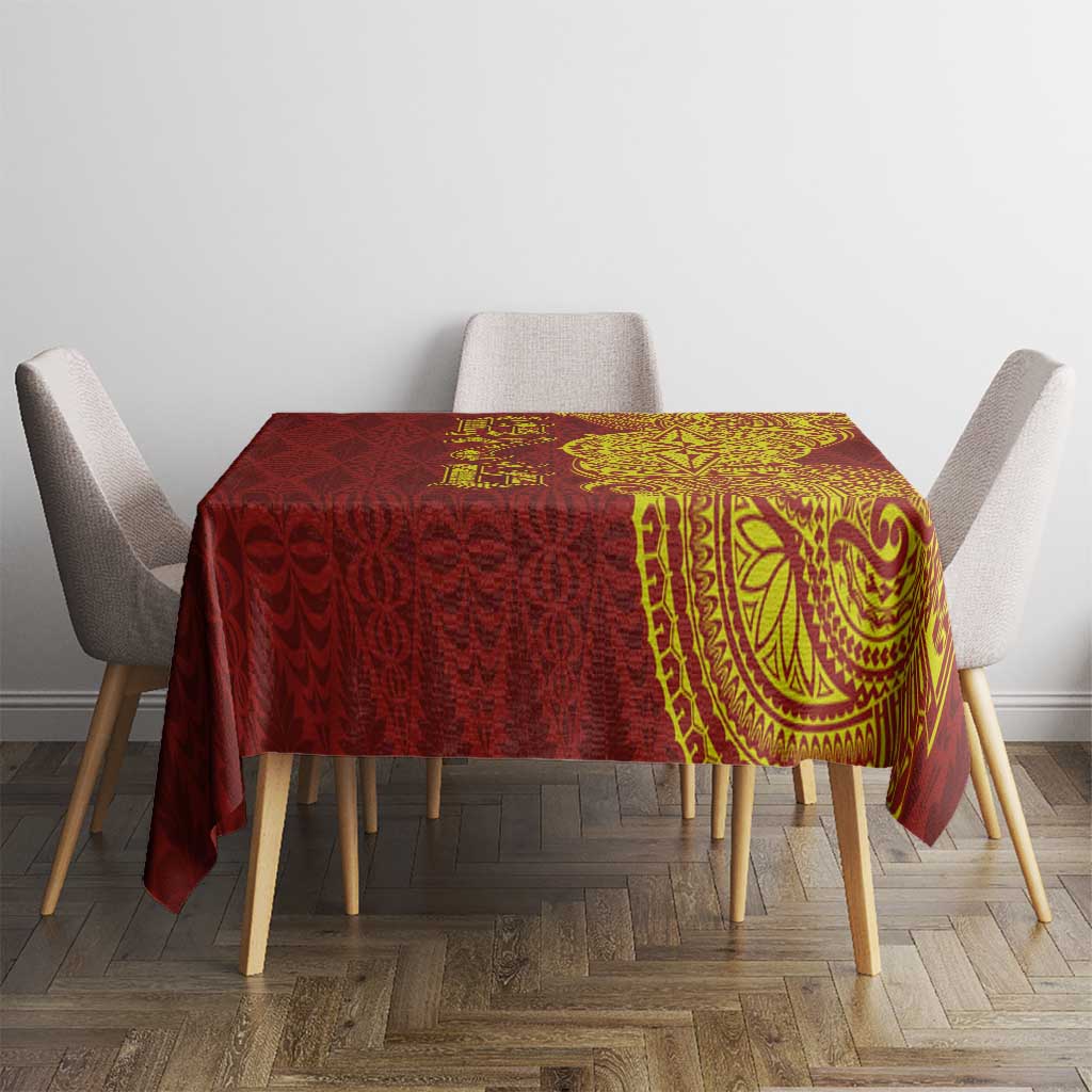 Tonga 676 Ngatu Tribal Tattoo Tablecloth LT03 - Polynesian Pride