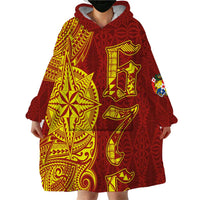 Tonga 676 Ngatu Tribal Tattoo Wearable Blanket Hoodie