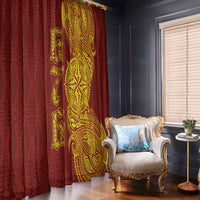 Tonga 676 Ngatu Tribal Tattoo Window Curtain LT03 - Polynesian Pride