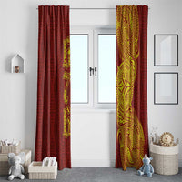 Tonga 676 Ngatu Tribal Tattoo Window Curtain LT03 - Polynesian Pride