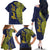 Personalised Tokelau Classic Ngatu Motifs Family Matching Off The Shoulder Long Sleeve Dress and Hawaiian Shirt