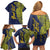 Personalised Tokelau Classic Ngatu Motifs Family Matching Off Shoulder Short Dress and Hawaiian Shirt