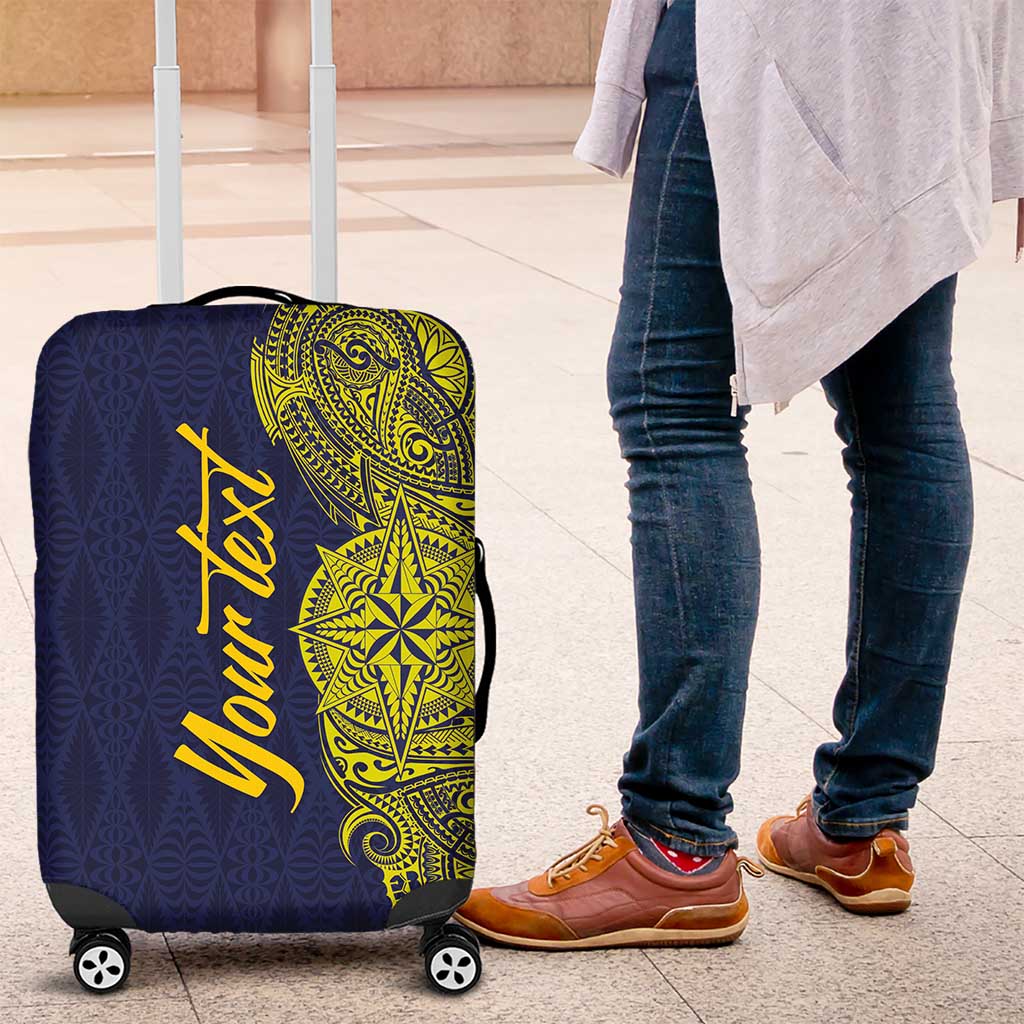 Personalised Tokelau Classic Ngatu Motifs Luggage Cover