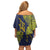 Personalised Tokelau Classic Ngatu Motifs Off Shoulder Short Dress