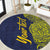 Personalised Tokelau Classic Ngatu Motifs Round Carpet