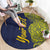 Personalised Tokelau Classic Ngatu Motifs Round Carpet