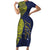 Personalised Tokelau Classic Ngatu Motifs Short Sleeve Bodycon Dress