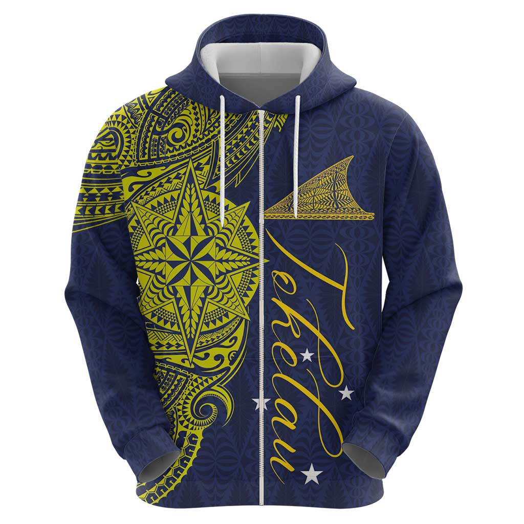 Personalised Tokelau Classic Ngatu Motifs Zip Hoodie